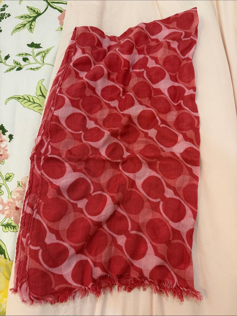 Coach Pink Shade Scarf